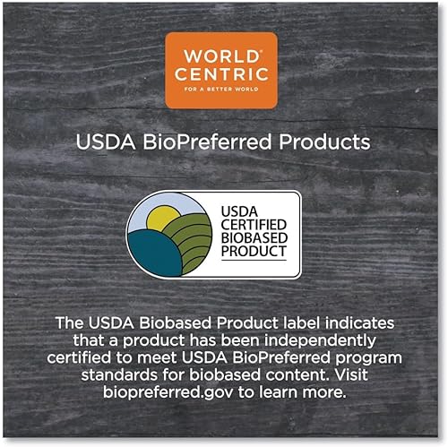 Miniatura 2 de World Centric Vasos calientes de 10 onzas hechas de papel FSC con forro biológico, 10 onzas (1000 unidades), color blanco