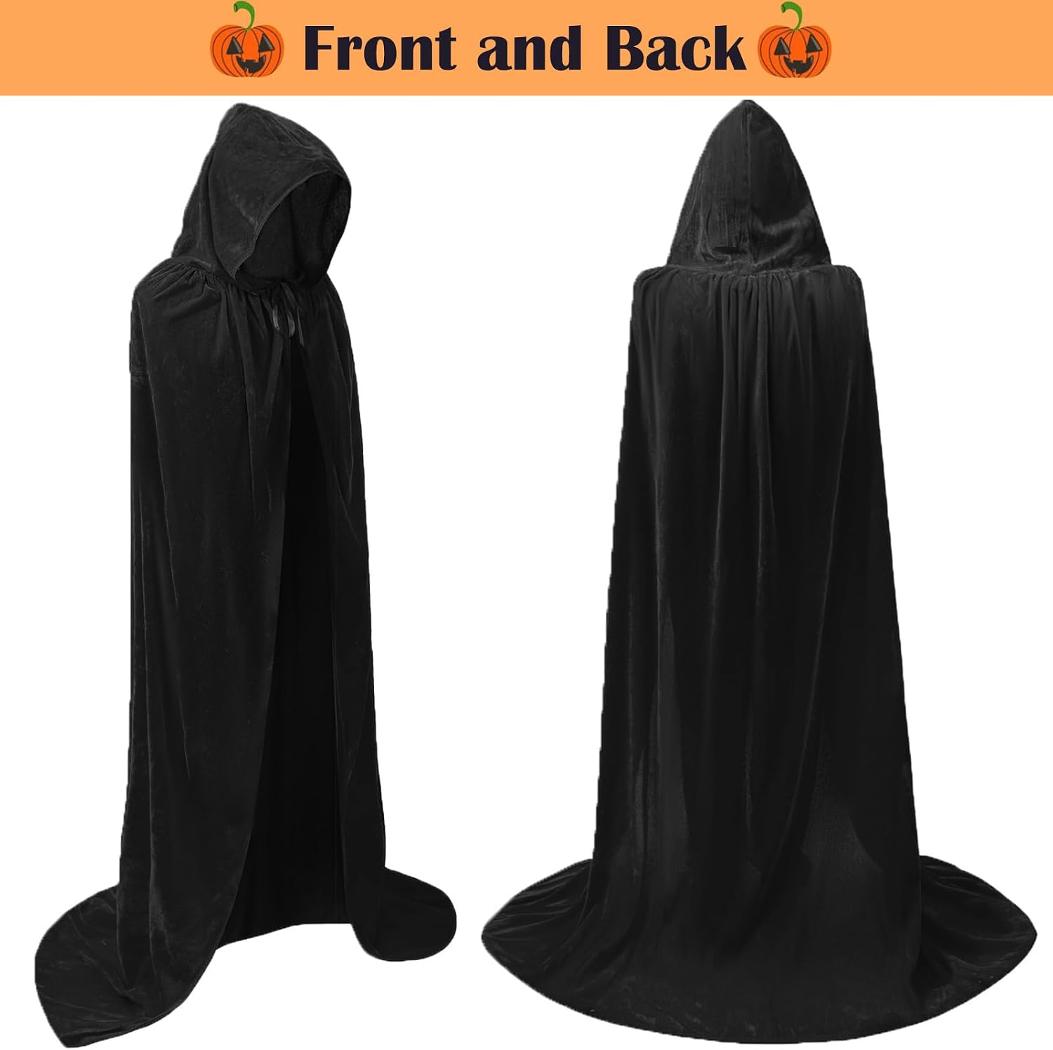 Unisex Adults Hooded Cloak, Halloween Capes Women Witch Costume Vampire Cloak Wizard Robe Men Cosplay Costume