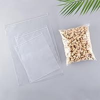 Vista 1 de Bolsas de regalo transparentes, 6 x 9 pulgadas, 100 unidades, bolsas resellables para pequeñas empresas, bolsas de plástico transparente con lados