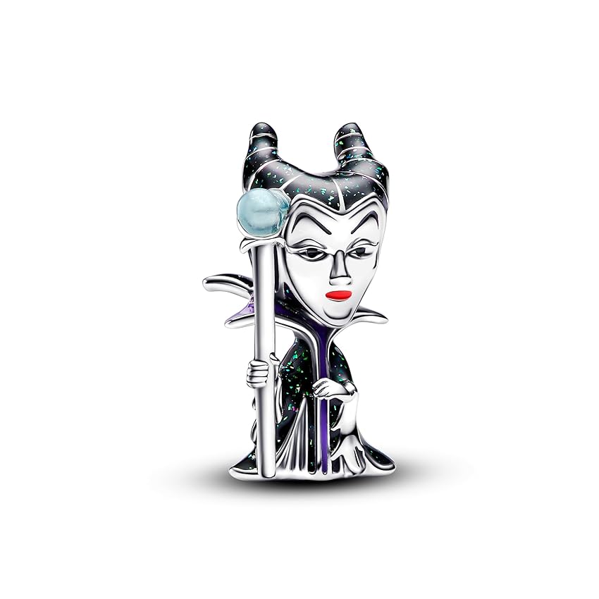 PANDORA Moments 793423C01 - Charm Disney Villains Maleficent in argento Sterling, misura unica, Argento sterling, Nessuna pietra preziosa