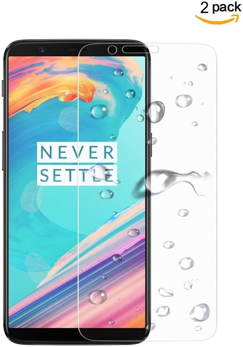 LEDitBe OnePlus 5T Screen Protector, HD Tempered Glass Screen Protector Film Shiled Guard for 2Pack 9H Hardness Bubble-Free [0.33mm, 2.5D]