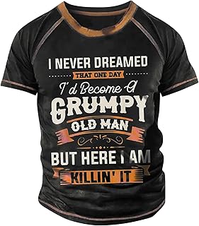 Herren T Shirt Kurzarm Raglan Sleeves Tshirt Buchstabe Drucken T-Shirts Rundhals Ausschnitt Vintage Männer Short-Sleeve St...