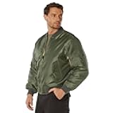 Rothco MA-1 Flight Jacket – Iconic Bomber Style Cold Weather Coat Windbreaker