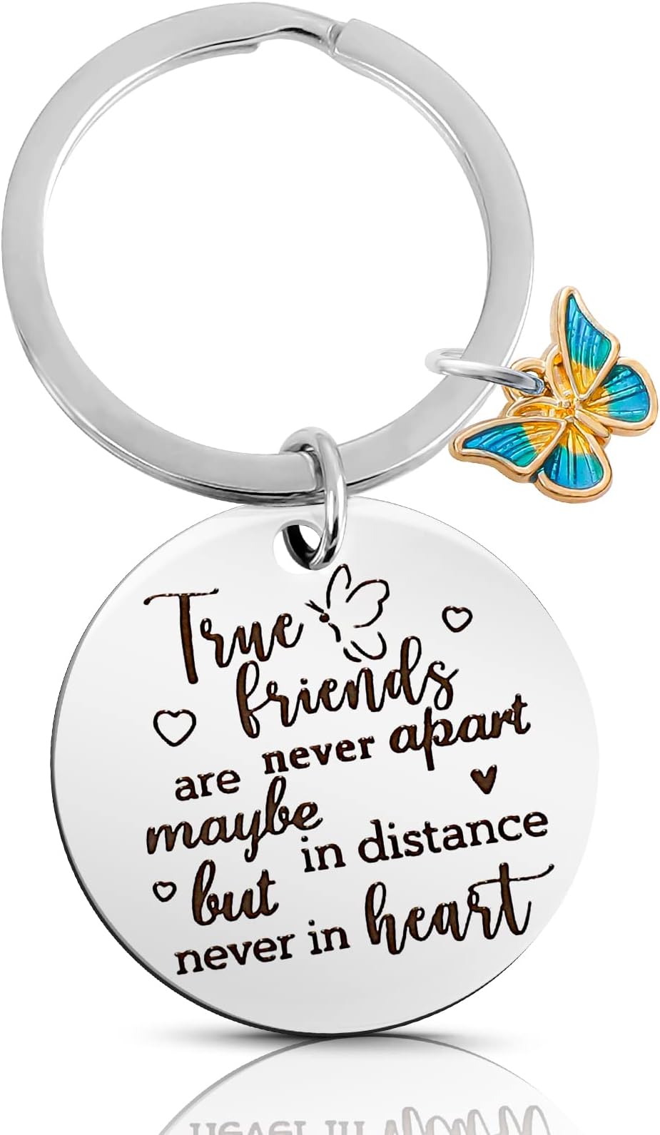 Best Friend Keyring for Women, Friendship Gifts for Women, Best Friend Birthday Gifts For Friends Female Graduation Bff Bestie Long Distance Friendship Special Friends Leaving Farewell