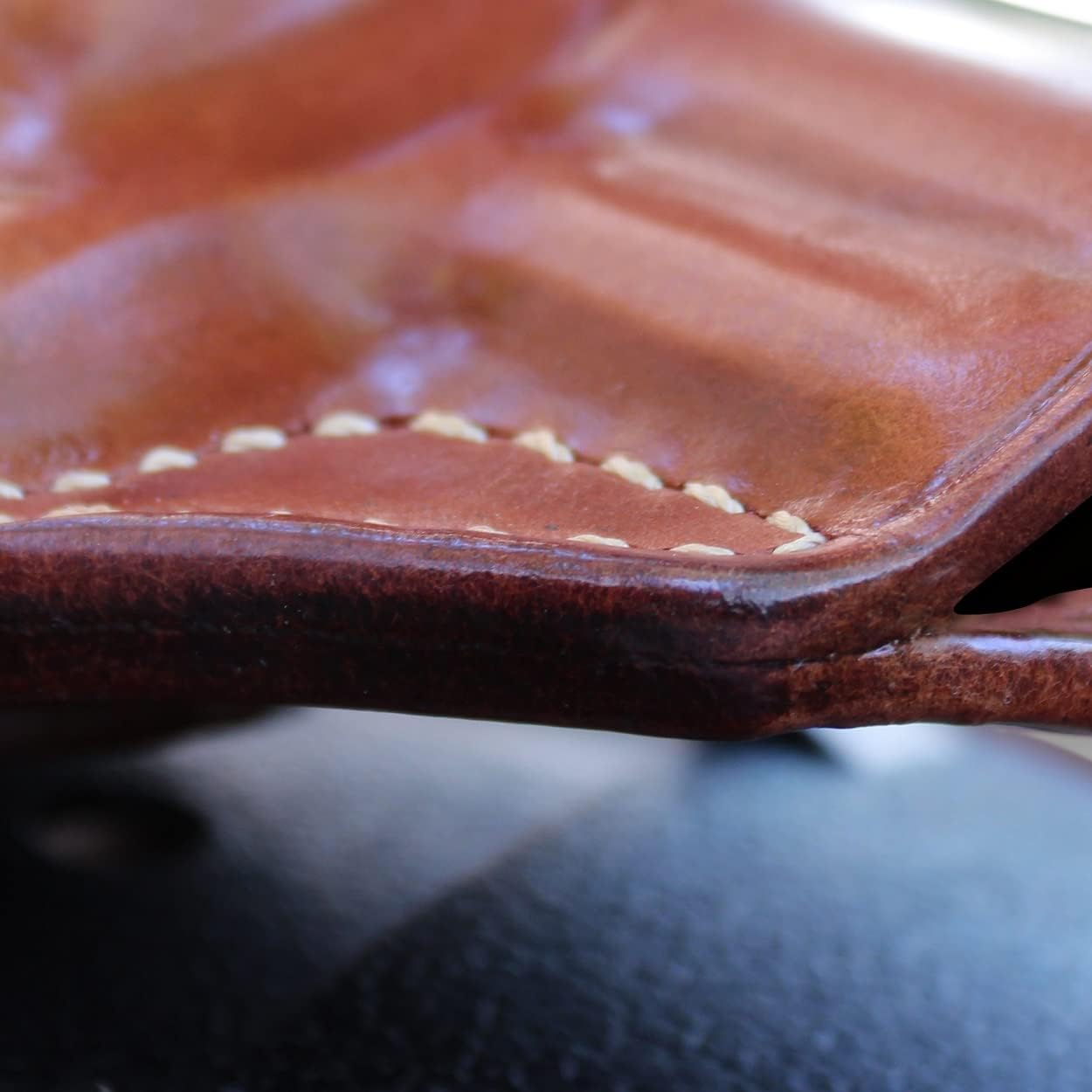 Masc Premium Leather OWB Paddle Holster Open Top Fits 617/817 .357 Magnum 2-inch, Right-Hand Draw, Brown #1420#
