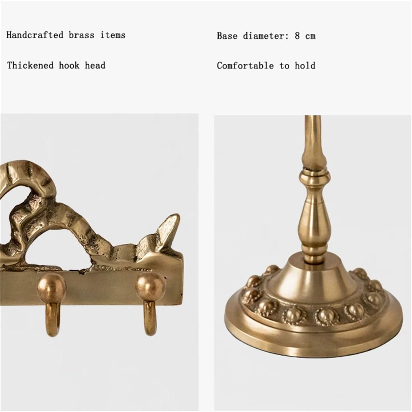 Stojak na biżuterię Vintage Handcrafted Brass Jewelry Display Stand