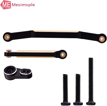 FCX24 Brass Steering Link & Servo Horn for FMS 1/24 FCX24 Series 1/18 FCX18 LC80 Servo Arm Upgrades Part