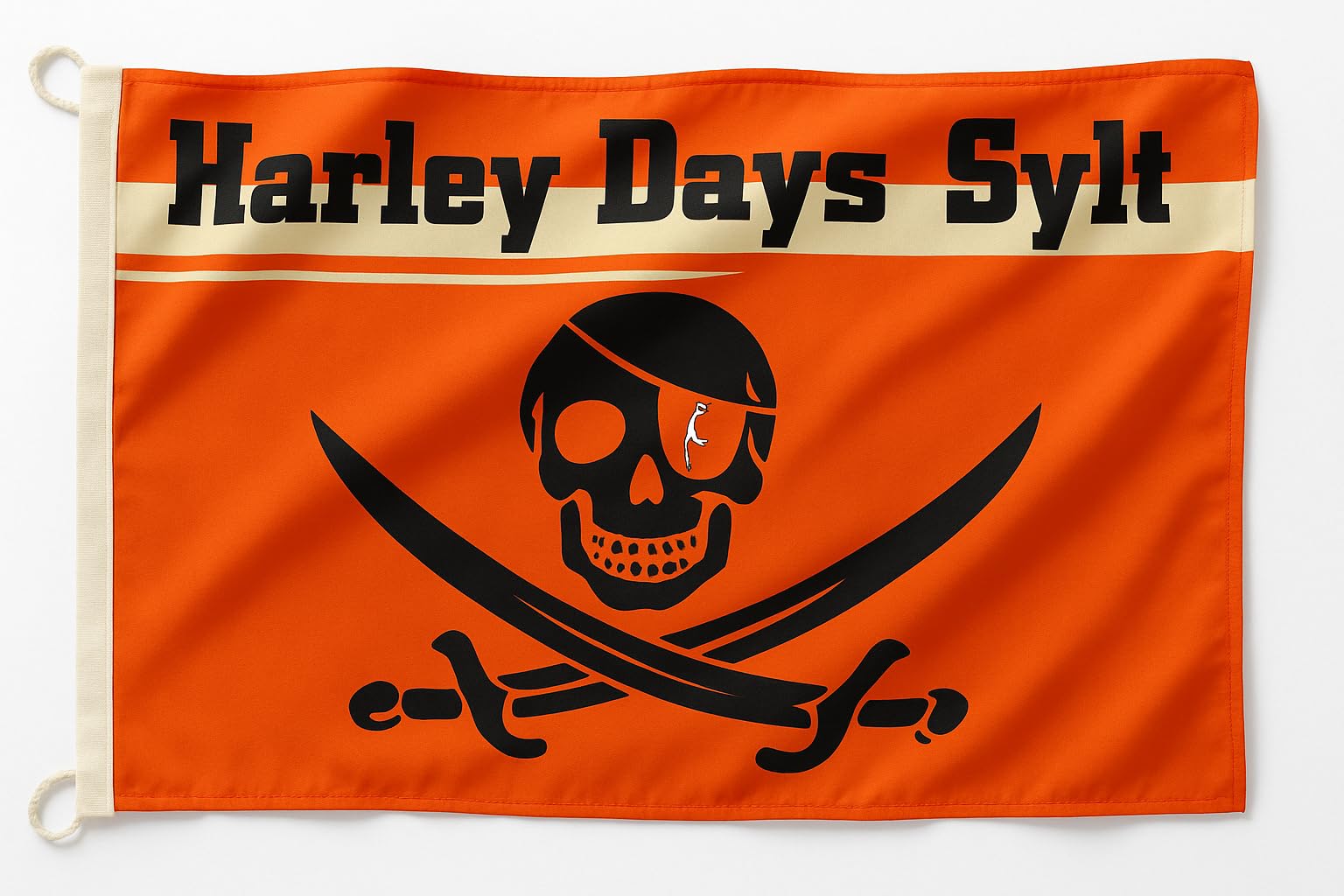 Drapeau Sylt Harley-Days 150x90 anti-déchirure en tissu ultra pour remplacer vos pavillons usés