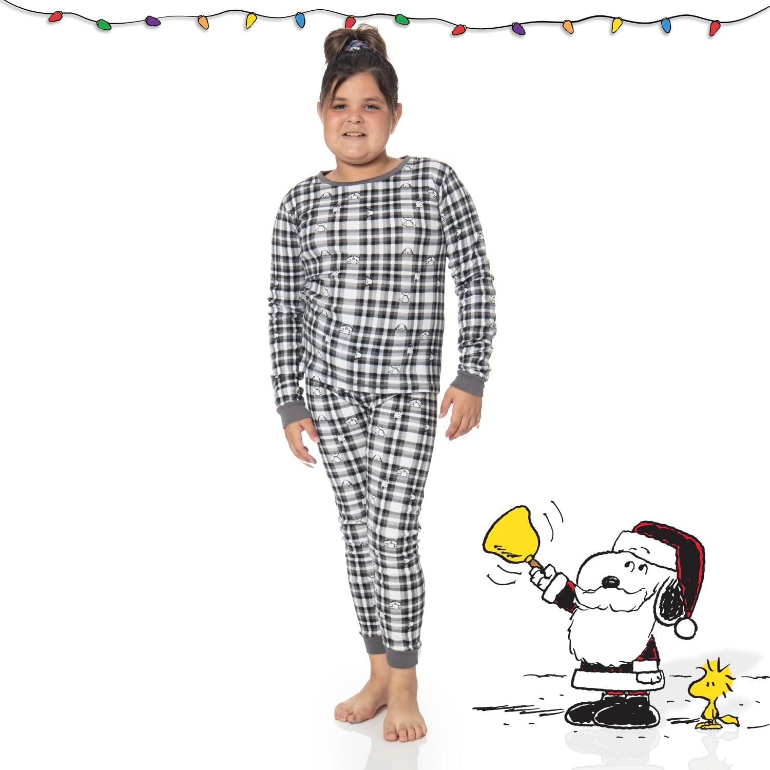 Peanuts Snoopy Family Matching Pajamas Comfy PJs Sleepwear 2-Piece Sets for Christmas - Image 3