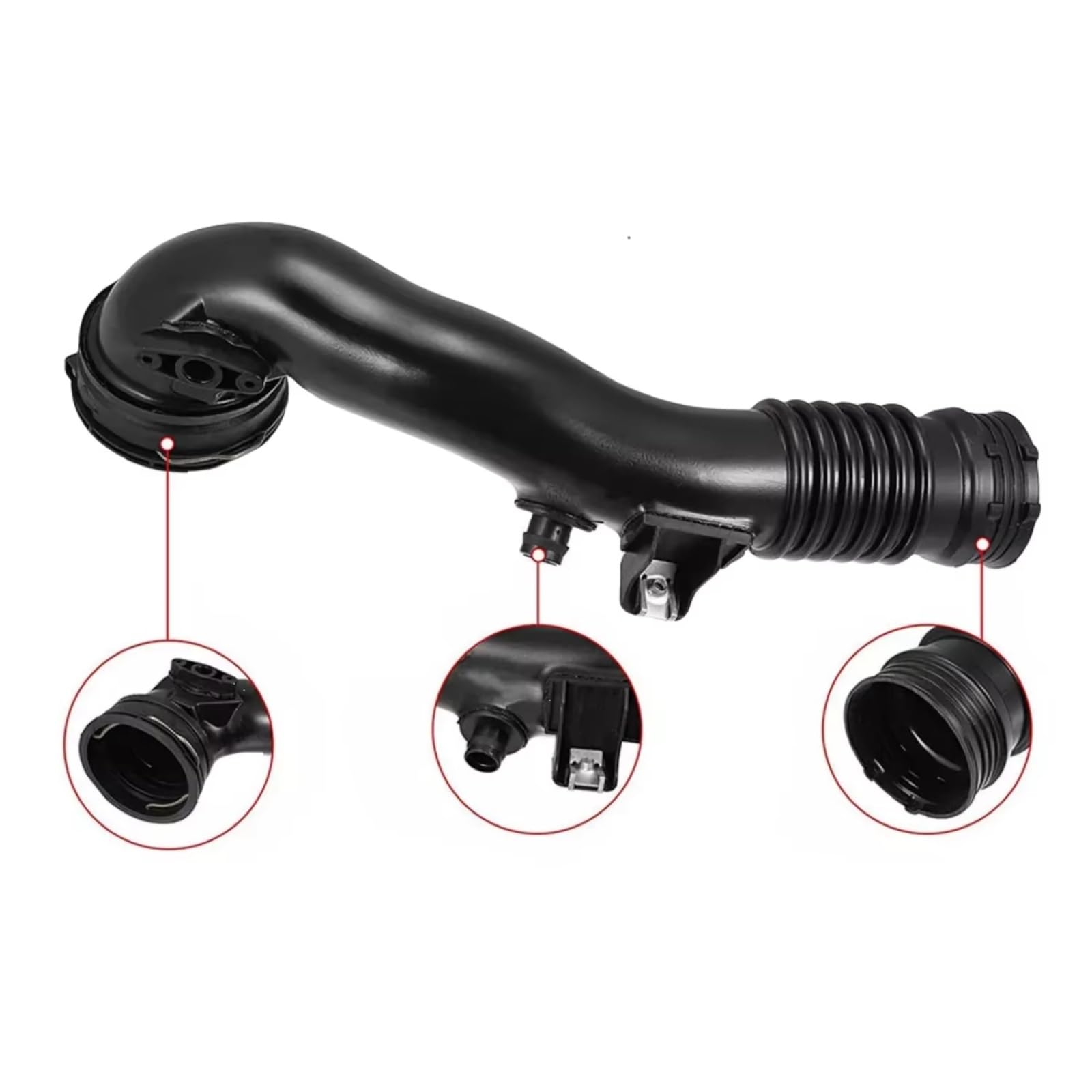 Kit Aspirazione Aria Fredda Compatibile Con BMW Per 740i 2011-2017 Per ActiveHybrid 5 2011-2017 3.0L Tubo Flessibile Aspirazione Flessibile Per Aspirazione Aria Modificata Per Auto 13717609811
