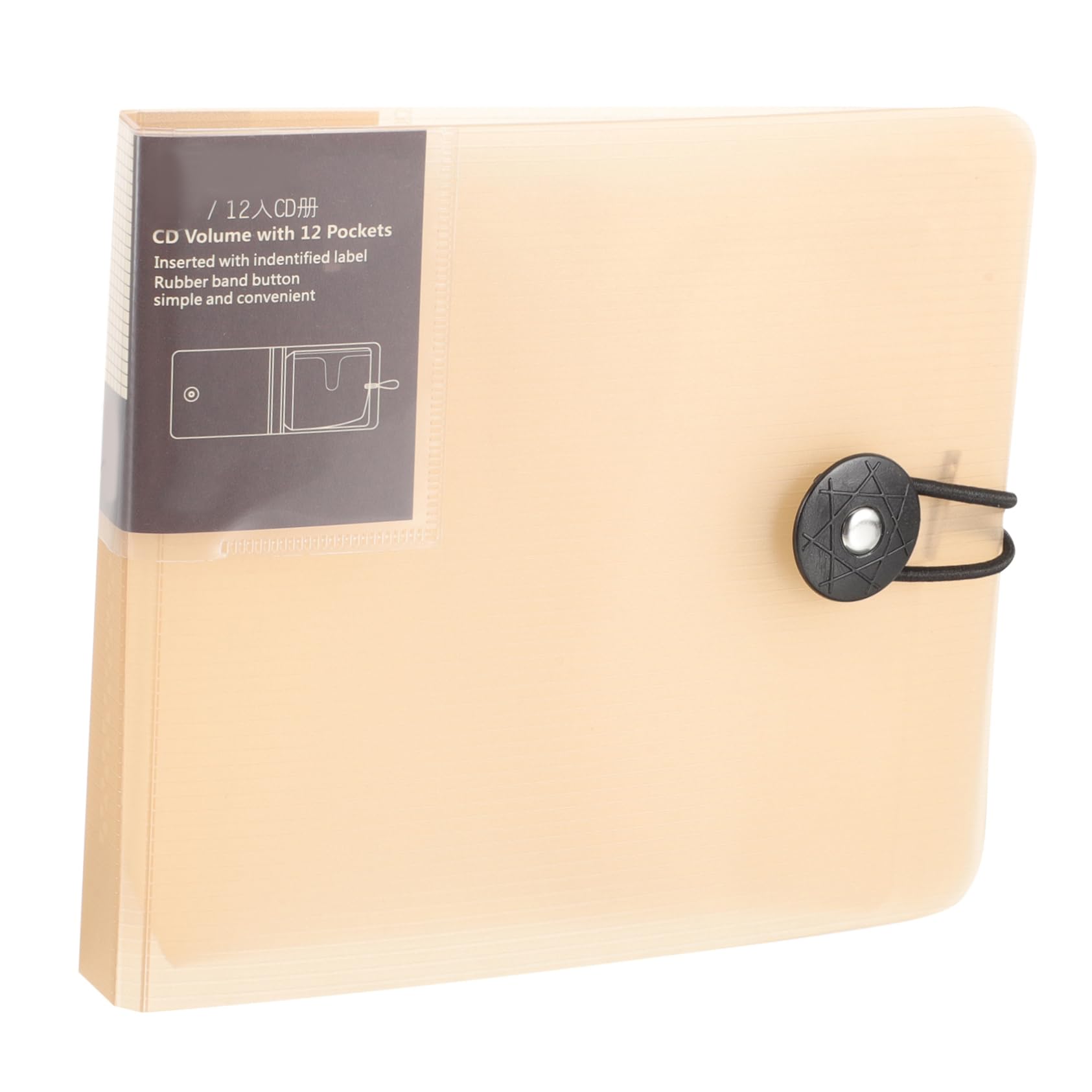 Alipis CD Storage Case Holder Capacity CD Organizer Binder Lightweight Protective Wallet for and Dvds Compact Design for Travel and Home Use Soft Material for Scratch