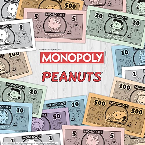 Monopoly Peanuts Board Game, Play as Snoopy on Sled, Baseball Cap, Kite Eating Tree & More, Officially Licensed and Collectible Monopoly Game Based On The Famous Comic Strip Peanuts by USAOPOLY - Image 3