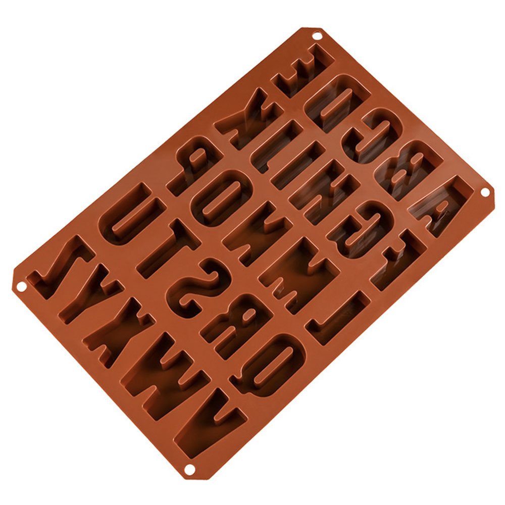Silicone Cake Mould 26-hole English Alphabet Chocolate Mold Food-grade Non-stick Baking Utensils