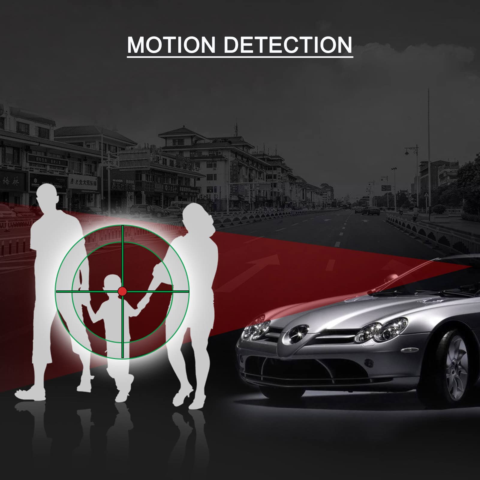 Dashcam Shkalacar 3 Telecamere 1080P+720P+480p – Videocamera Per Auto Con Visione Notturna, Sensore G E Rilevamento Movimento, Schermo Integrato, Fino A 64GB TF - 5