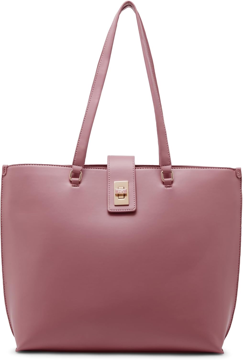 Anne Klein womens Anne Klein Large Tote With Enamel Turn Lock