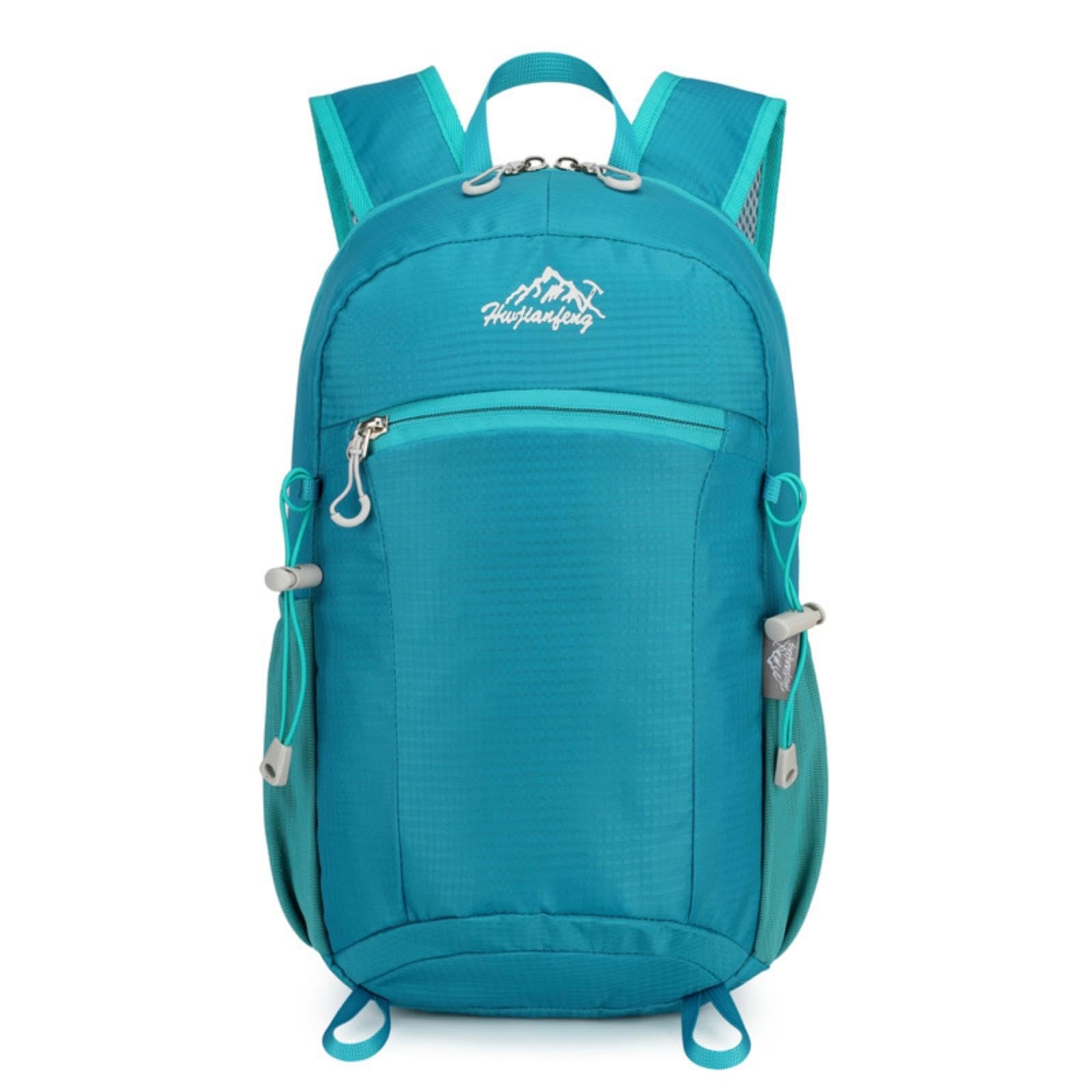 Waterproof Backpack Foldable Lightweight Backpack Side Pockets Packable Daypack for Walking, Biking Lake Blue-picture-13