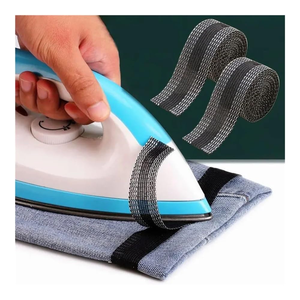 Säumband Bügelband zum Bügeln, 2/3/5M Aufbügelbares Hosenrand-Shorte-Klebeband for Hosenmundpaste Stoffband for Anzughosen, Jeans, Kleidungsstücke, Kleidung, Röcke(White,3Meters)