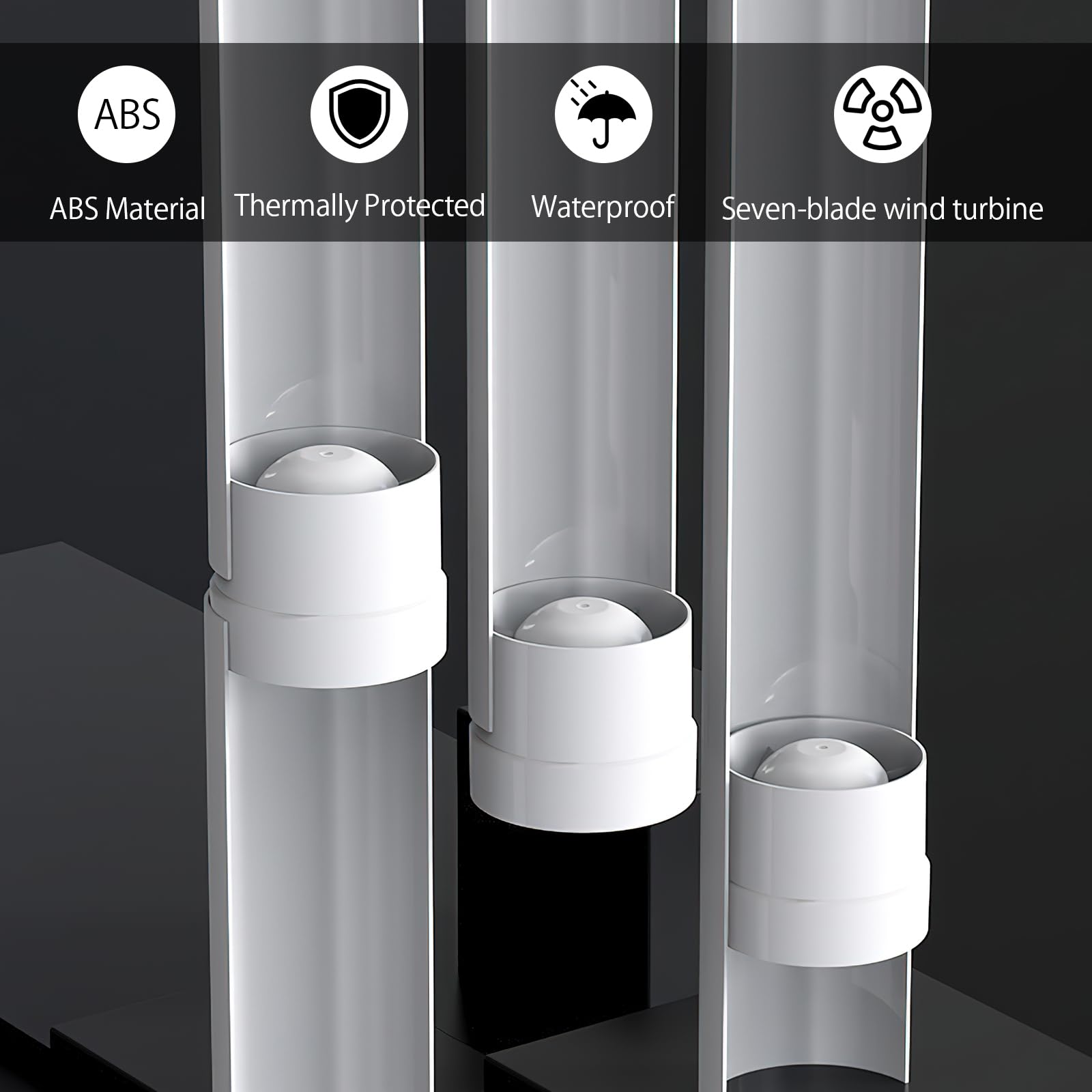TNSLAND Extracteur D'air Silencieux, 150mm, 305m³/h, 18 W, Conduit en ligne, Axial de la gain, Économe en énergie, Pour le Bain Toilette Tente Serre Cuisine Bureau Garage