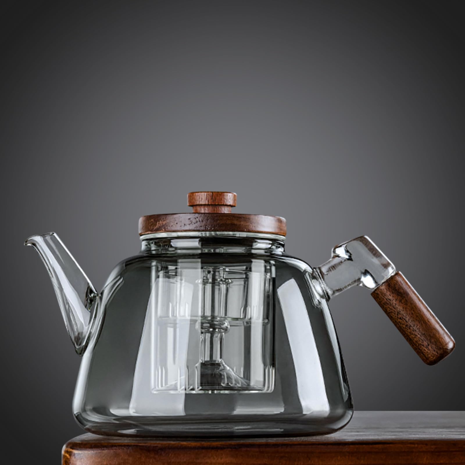 Infuseur à thé en verre 1100ml style japonais fait main et résistant à la chaleur