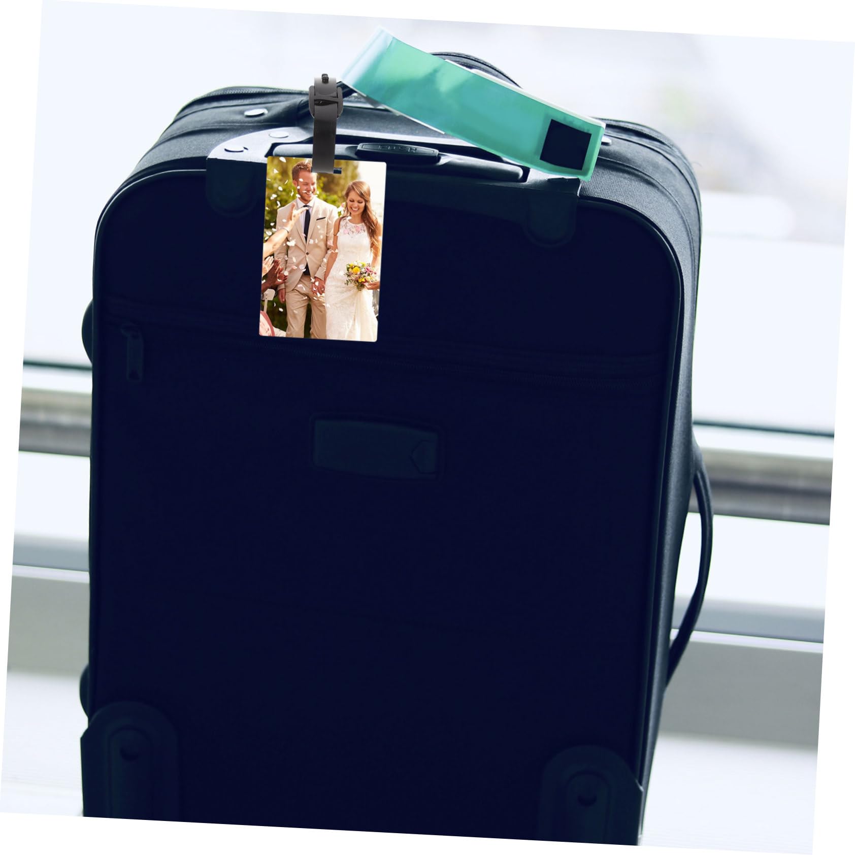 Lurrose 16pezzi Etichette Bagaglio Vuote Per Trasferimento Termico Targhette Per Valigia Personalizzabili Per Diy e Sublimazione e Resistenti