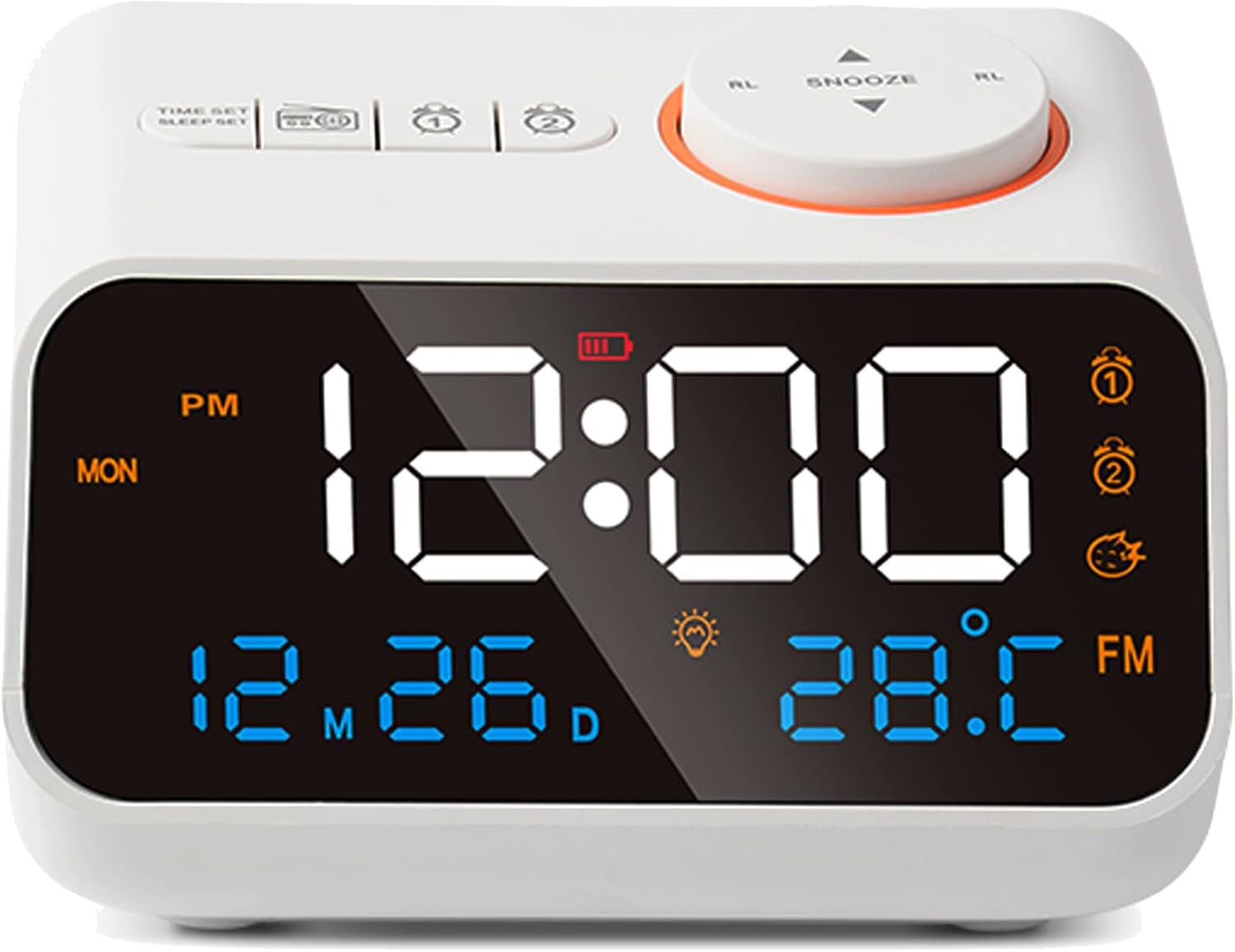 Golzar Multifunctional Digital Radio Alarm Clock 0100 Infinite