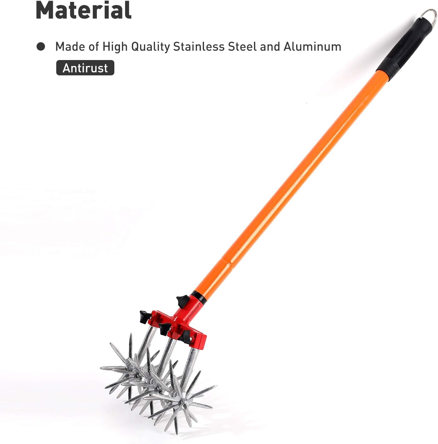KINEDOO Gardening Tiller Cultivator,Garden Weasel,Rotary Weeding Tools , Reseeding Grass or Soil Mixing : Patio, Lawn & Garden