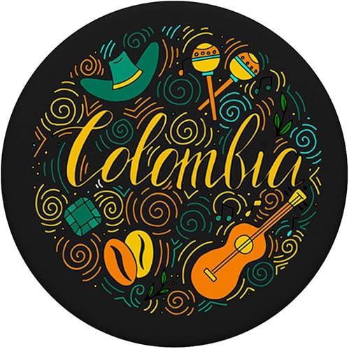 Miniatura 3 de Colombia Is Musica For Colombians And Coffee Decolombia Papa - PopSockets Grip and Stand for Phones and Tablets