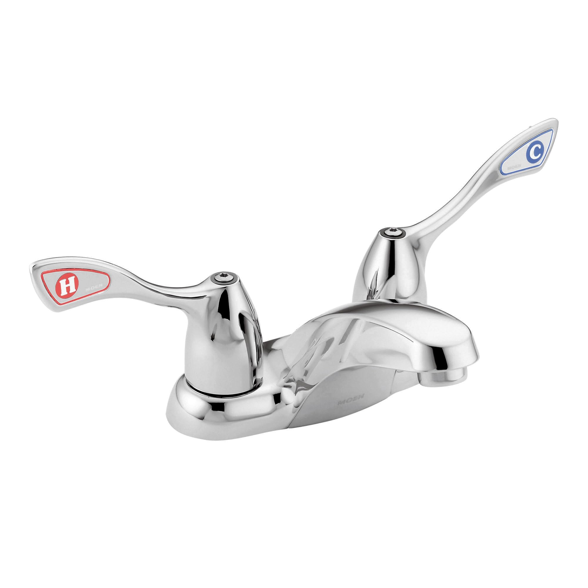 MoenCommercial M-Bition Chrome Two-Handle Centerset Bathroom Faucet 1.5 GPM, 8800WaterSense