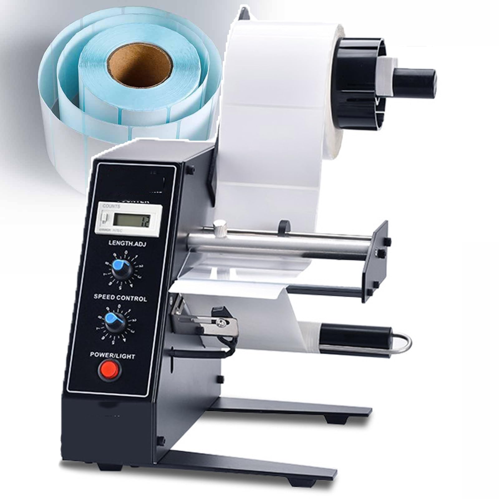 Distributeur automatique d'étiquettes - Machine à dénuder automatique avec comptage 0-999999 pour étiquettes autocollantes et codes-barres