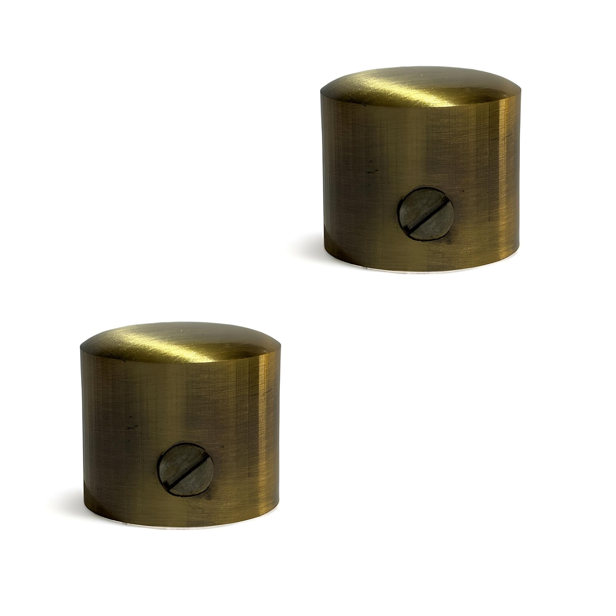 Moksh Plus Brass End Cap 1 Inch/25mm Curtain Rod Finials Bracket for Window Rods, Perfect for Pipe and Attractive Finials (Pack of 2 Pcs.) (Antique)-image-7