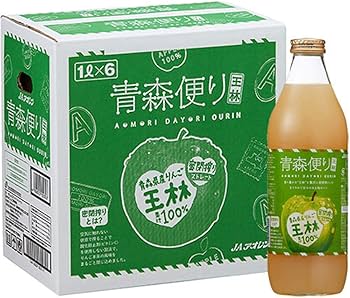 Amazon.co.jp: アオレン ヤエス 青森便り 王林 1000ml×6本 : 食品