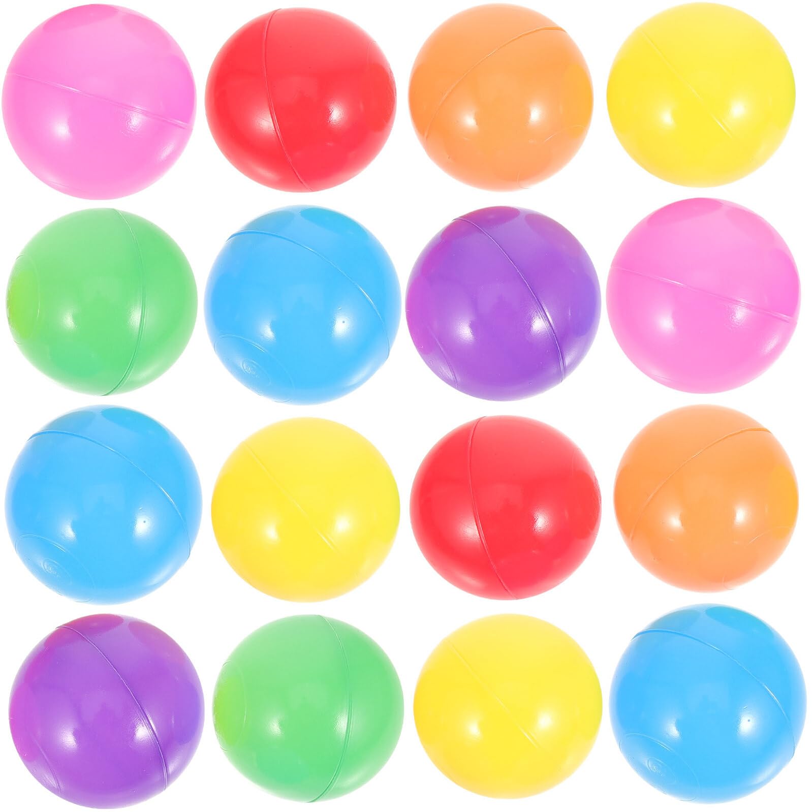 50 pezzi Palline Colorate per Piscina e Recinto Giochi Palline in Plastica Leggere per Adatte per Piscine Gonfiabili Tende e Aree Gioco per Riconoscimento Colori e Divertimento