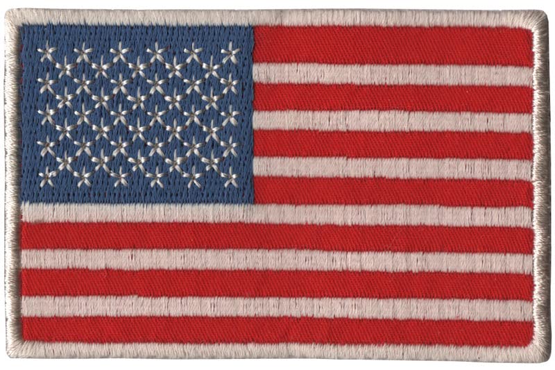 GenericUSA American National Flag Embroidered Sew on Patch ; Size: 8.5cm x 5.5cm for Jackets, Caps, T-Shirts, Bags, Jeans, Pants, Outdoor Clothing ; Imported from Malaysia. (Code: US-Flag-9)