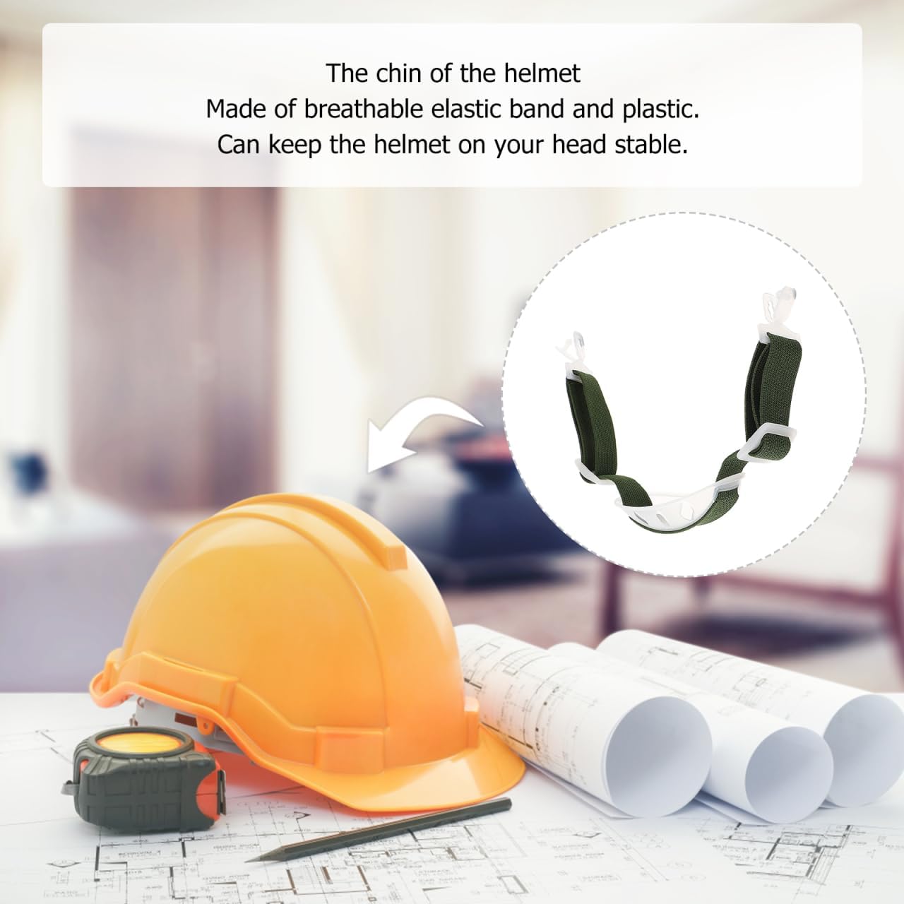 Angoily 2pcs Adjustable Hard Hat Chin Strap Buckle Helmet Accessories Easy Installation for Construction and Sports Use Fashion