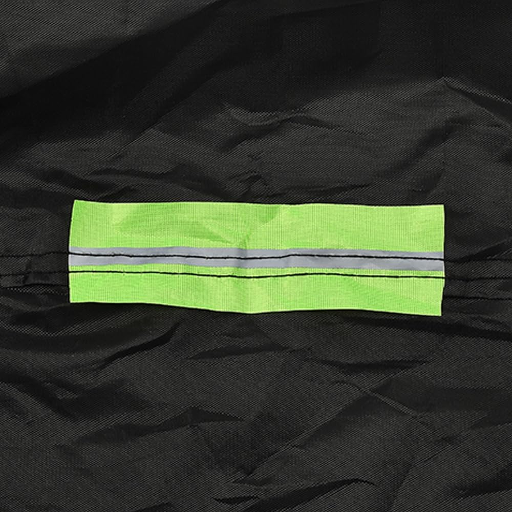 Blueshyhall Golfwagen Abdeckung, Golf Cart Cover Sonnen- UV- Schutz, Wetterfest aus 210D Polyester Stoff, Golfmobil Abdeckplane mit 4 Reflekt-Streifen, Reißverschlusstür