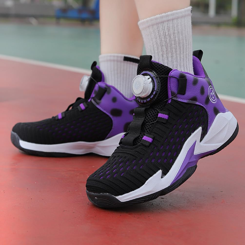 Zapatillas de Baloncesto para Niños Transpirable Ligeras Zapatillas de Deportivas Moda Antideslizantes Zapatos de Baloncesto Aire Libre Zapatos de Running