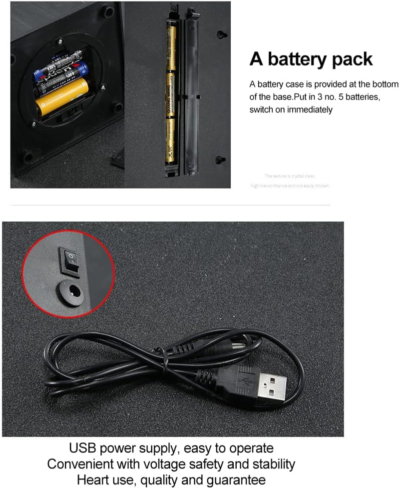 Fireplace Lights, LED Flame Lamps Battery Operated Tabletop Fireplace Lantern for Indoor Christmas Ornament