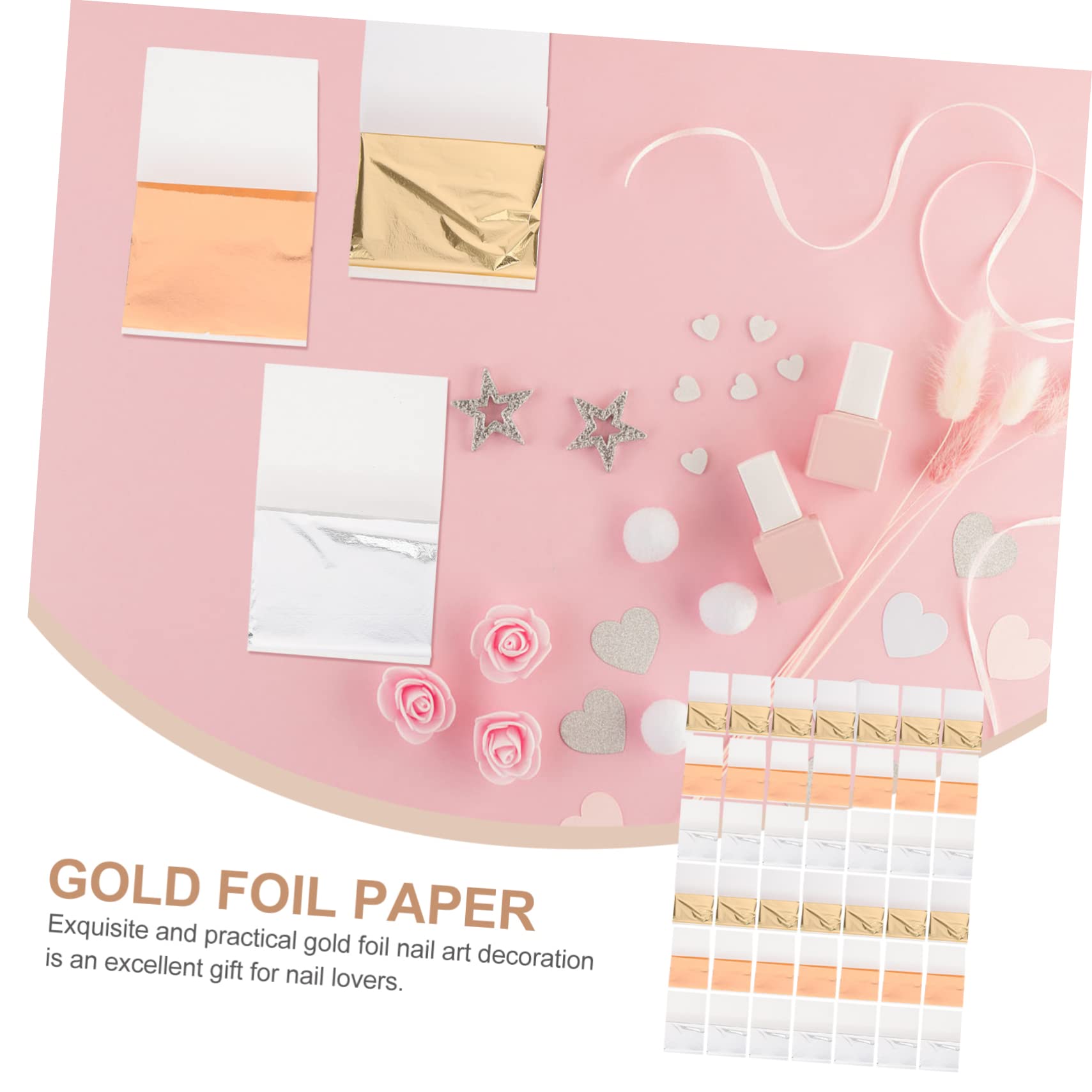 PACKOVE 2 Set Kit Decorazione Per Unghie E Flakes Per Nail Art Te Accessori Per Manicure Facile Applicare Occasione 300 Fogli*2