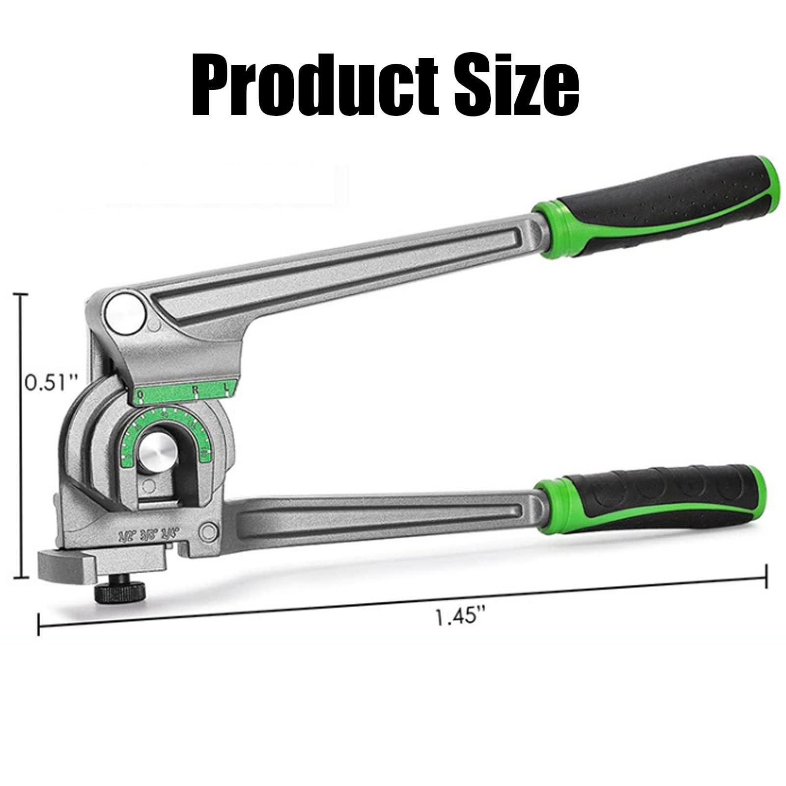 Utensile per Piegare Tubi in Rame e Alluminio,Piegatubi in Rame per 1/4-3/8-1/2,Utensili per Piegare Tubi,Piegatubi Manuale,per Tubi in Rame,Ottone,Alluminio e Acciaio Sottile