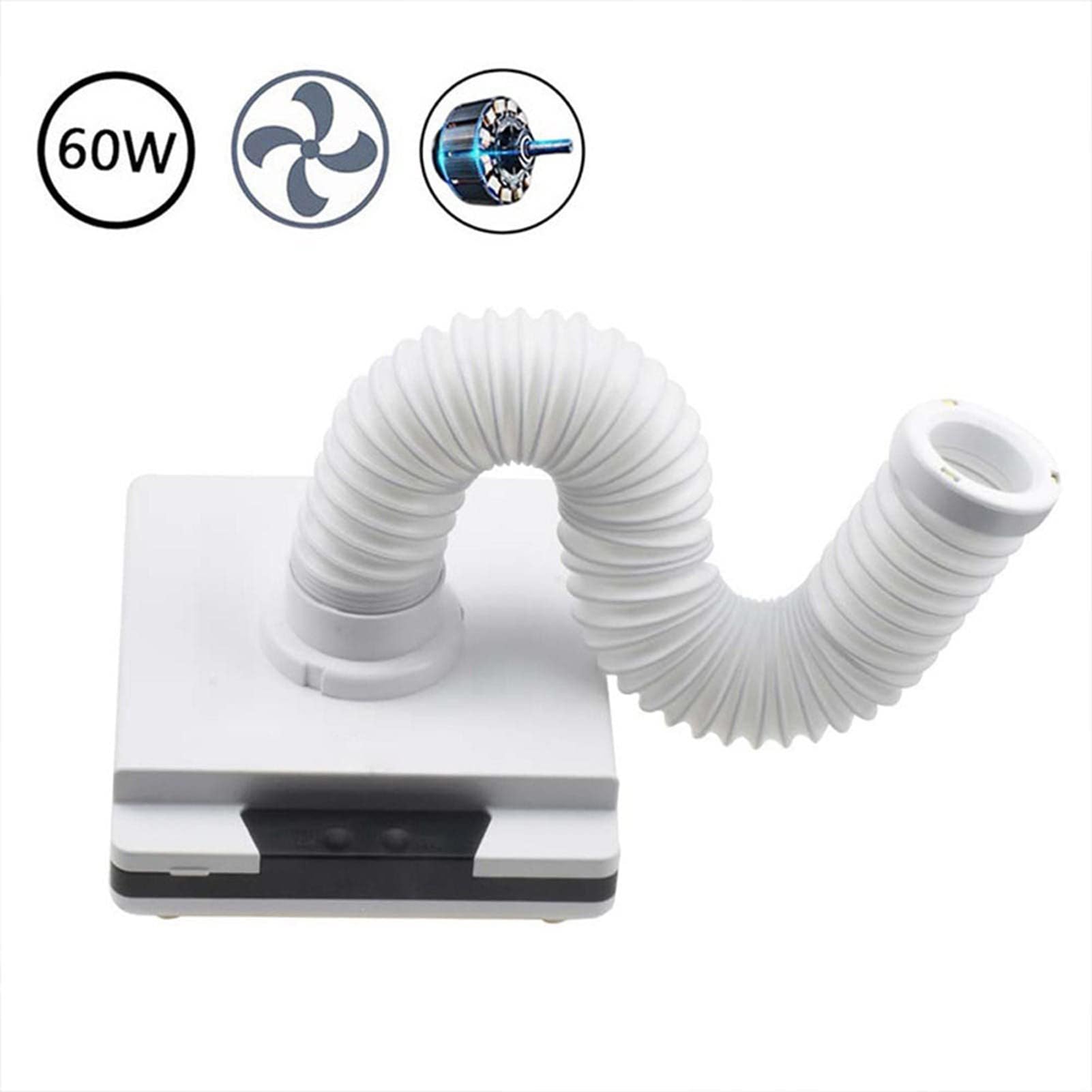 Tragbarer Staubsammler, 60 W, 360 ° flexibler Schlauch, LED-Vakuum für Dental-Labor-Werkzeuge