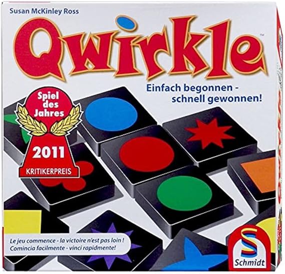 Schmidt Spiele 49311 Qwirkle, Spiel des Jahres 2011, Familienspiel, FFP