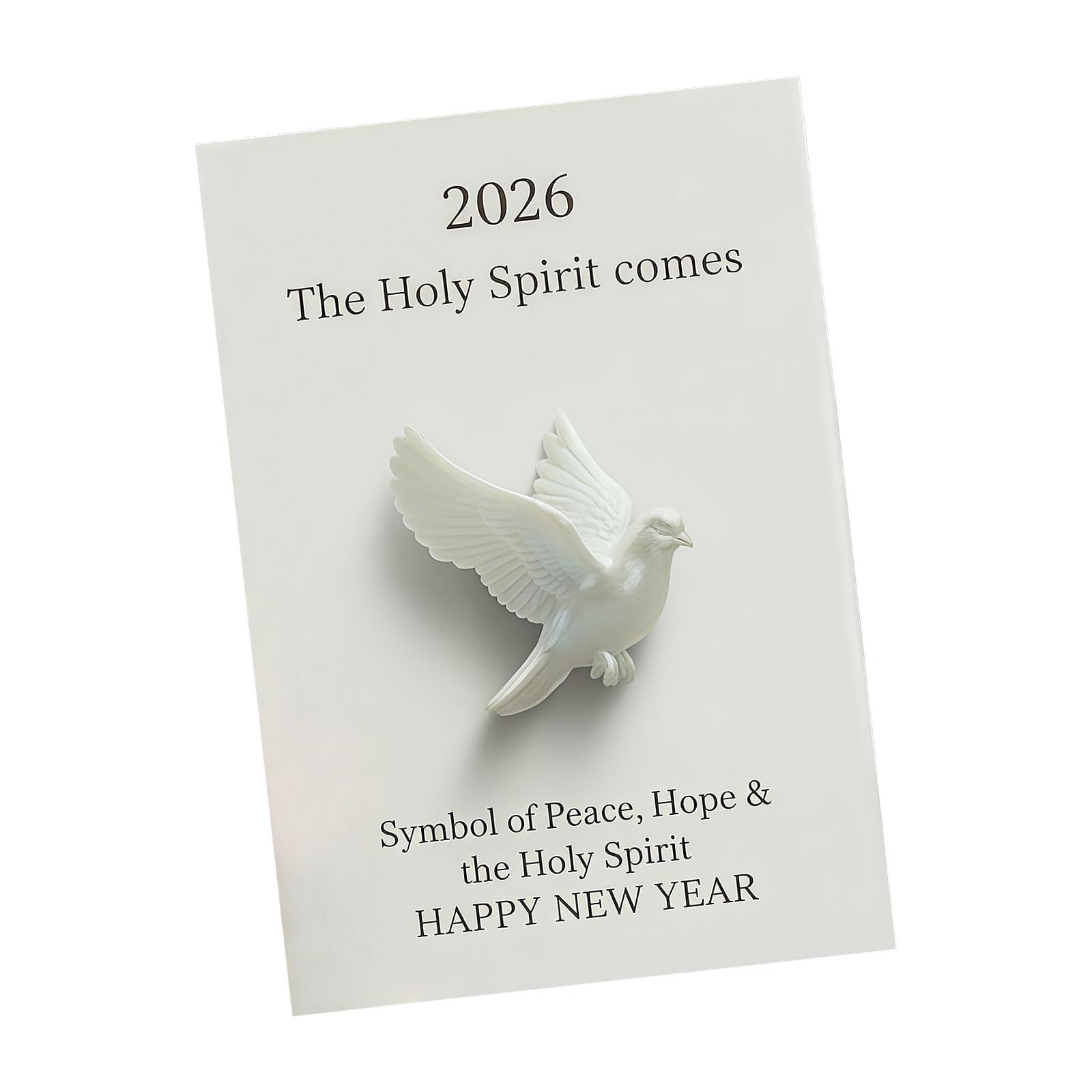 Uqezagpa Delicate White Doves Figurine with Thank You Card Inspirational Home Decoration for Meditations Bird Gift