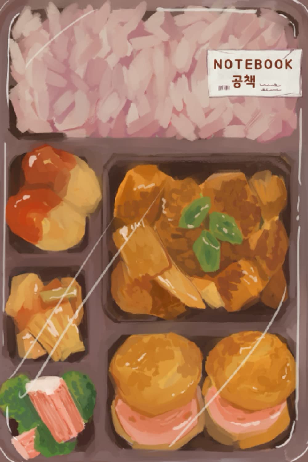 Korean Notebook Lunchbox Dosirak Bento Box ┃Journal, Note Book┃150 Lined & Numbered Pages