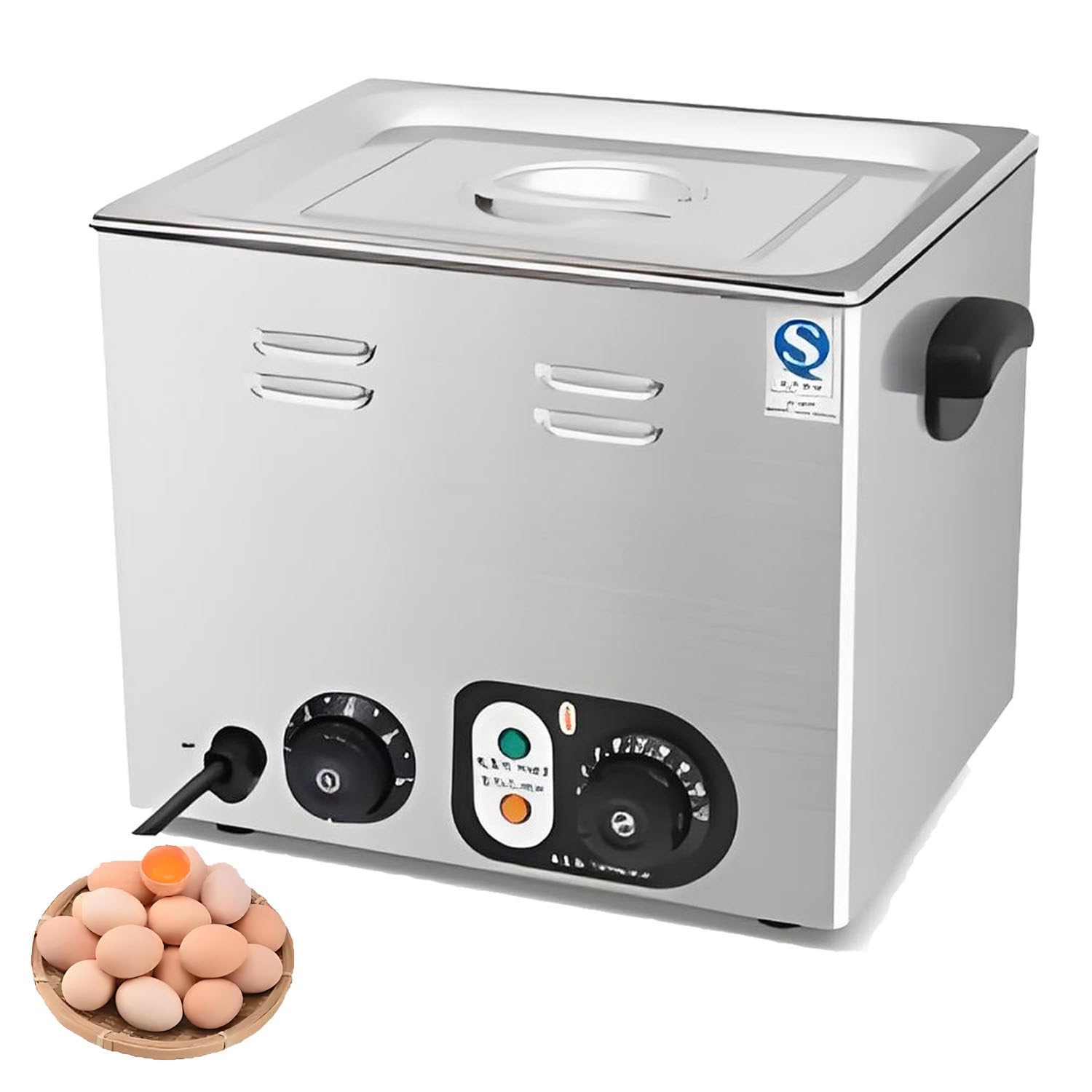 Hervidor de Huevos eléctrico de Acero Inoxidable de 2600 W, para Huevos Estilo «Aguas Termales» Ricos en nutrientes y Huevos pasados ​​por Agua de Textura Sedosa. withoutgrid
