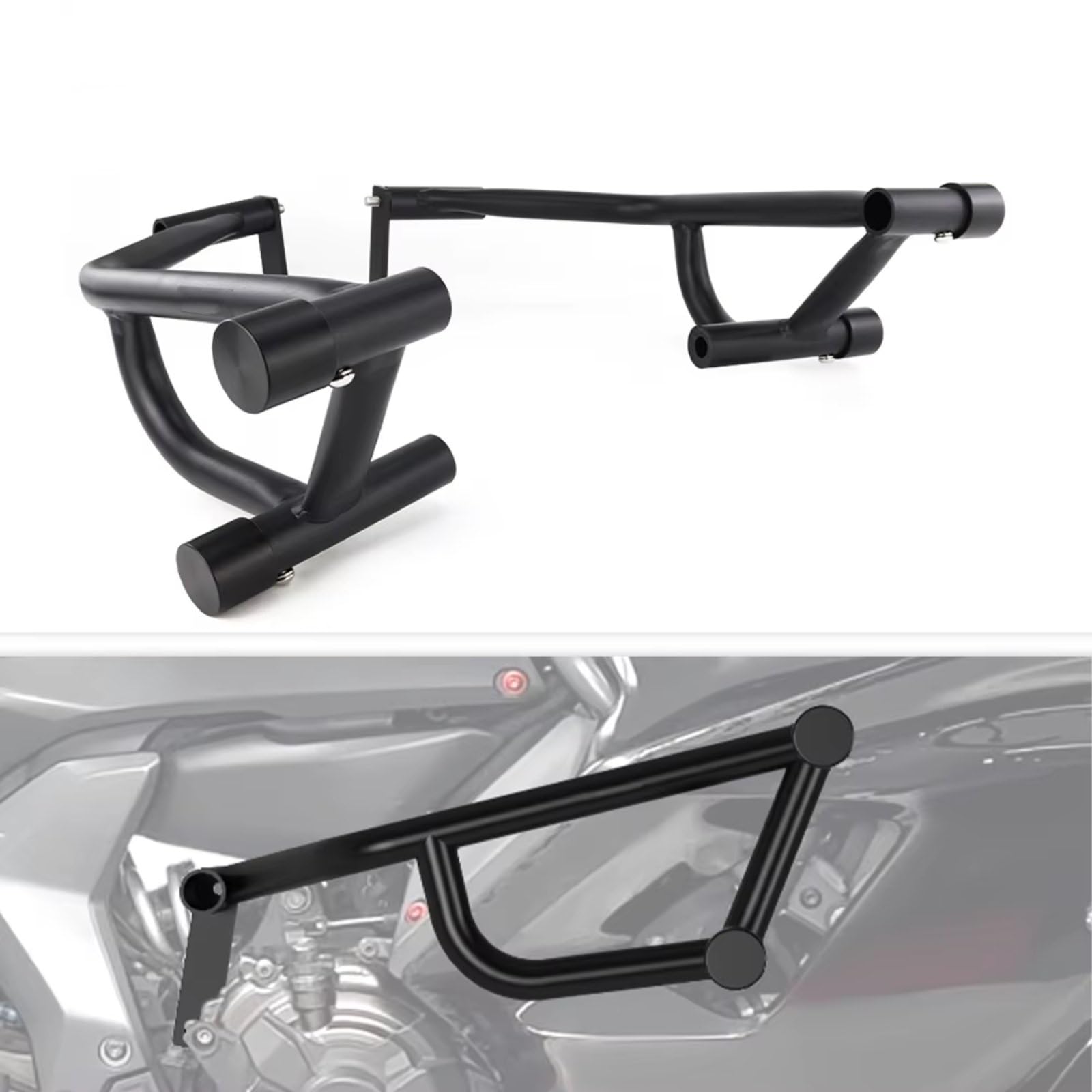 Barra Protección Lateral Compatible Con Yamaha Para YZF-R7 2021-2025 Jaula Choque Acero Para Motocicleta Protector Motor Barra Carretera Piezas Parachoques