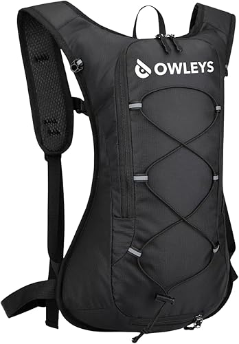 Owleys Mochila de hidratación - Mochila de hidratación ligera e impermeable  Bolsa de agua de 2 litros  Mochila para correr y ciclismo para hombres