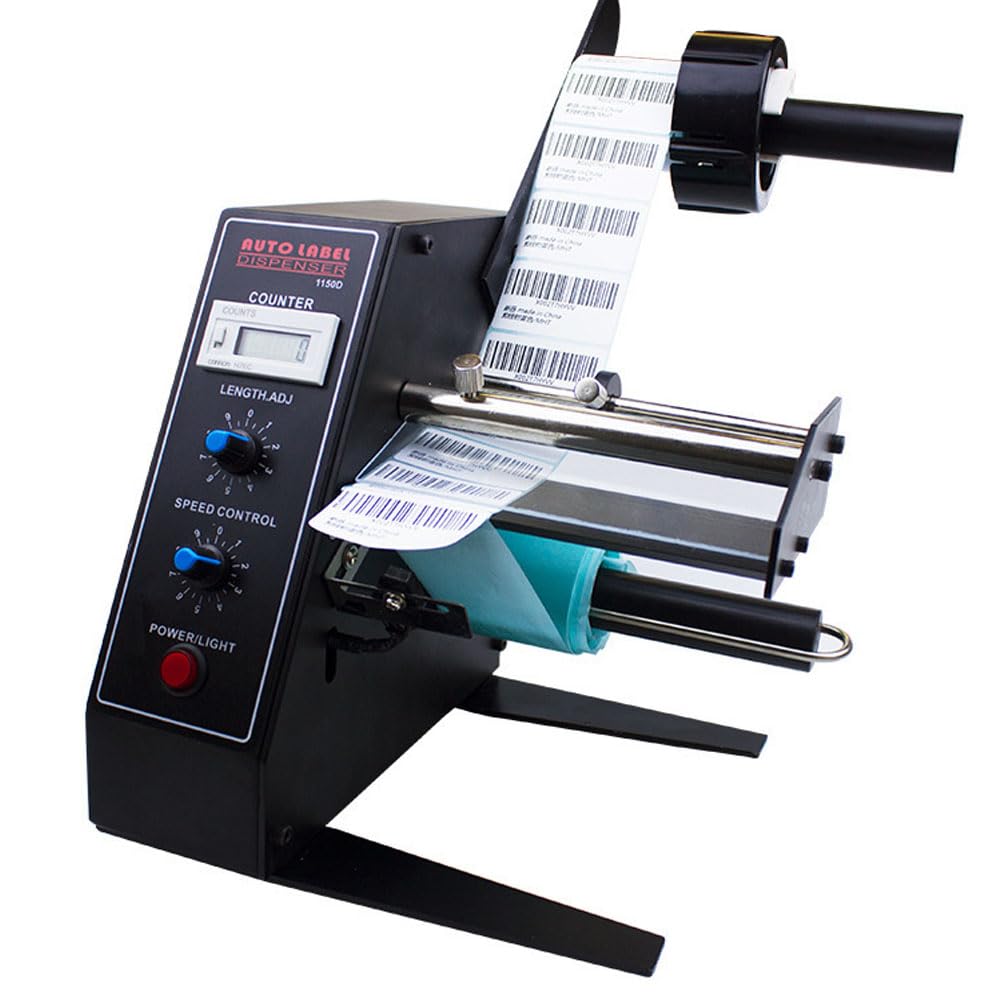 Automatic Label Dispenser, Electric Label StripperSpeed, Automatic Counting Function, Length 10-150mm, Width 5-140mm, for Assembly Line, Manufacturing Industry, Daily Necessities