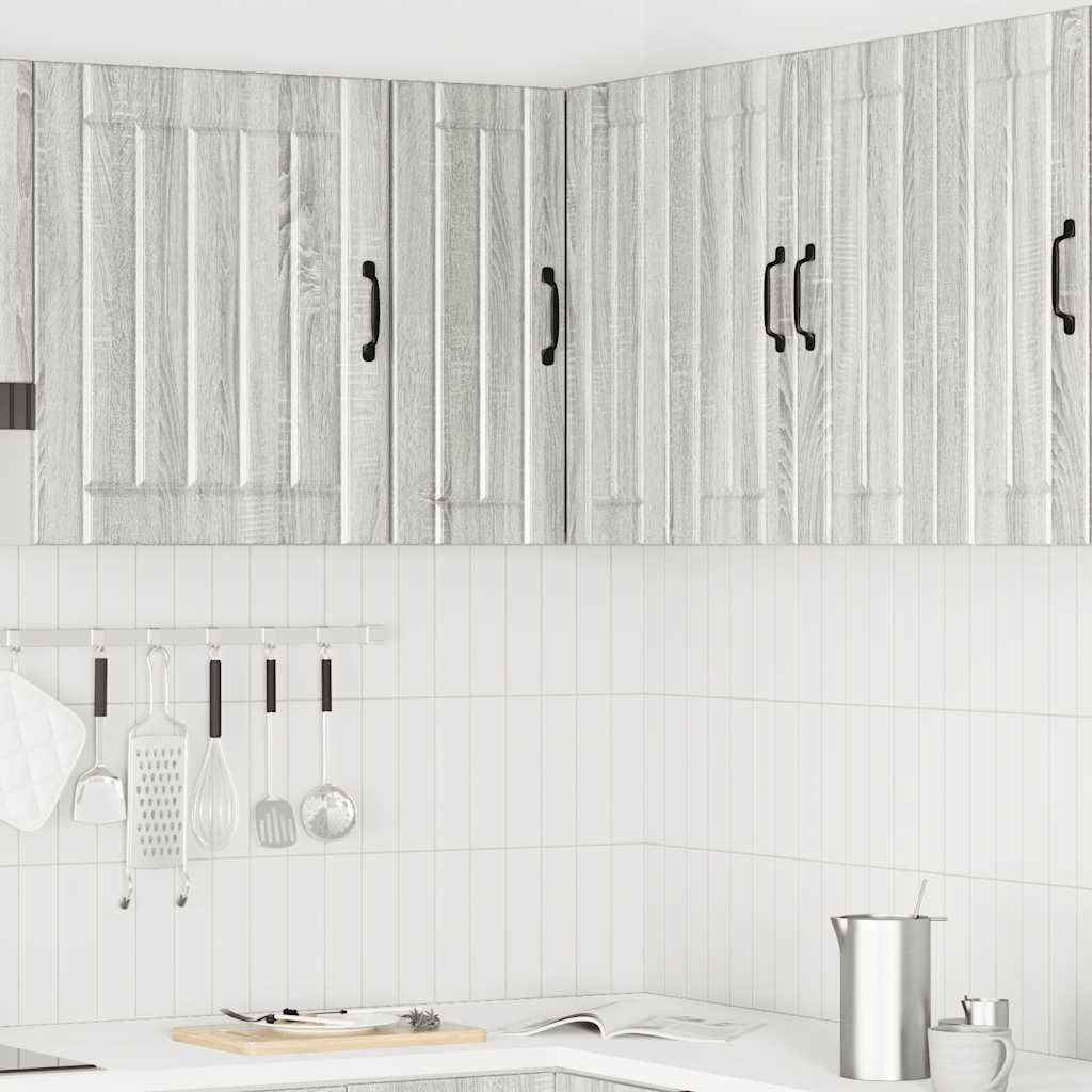 Lucca - Armadietto angolare da cucina in legno Sonoma, 57 x 57 x 60 cm, con molto spazio, montaggio a parete, superficie robusta per cucina, sala da pranzo e dispensa, 70 kg