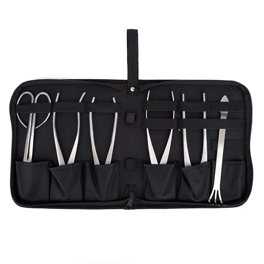 Carnaval Commerçant Outil de Coupe de bonsaï, 6pcs Ciseaux d'arbre de Plante de Jardin de bonsaï Coupe Ensemble d'outils de Coupe avec Sac de Rangement