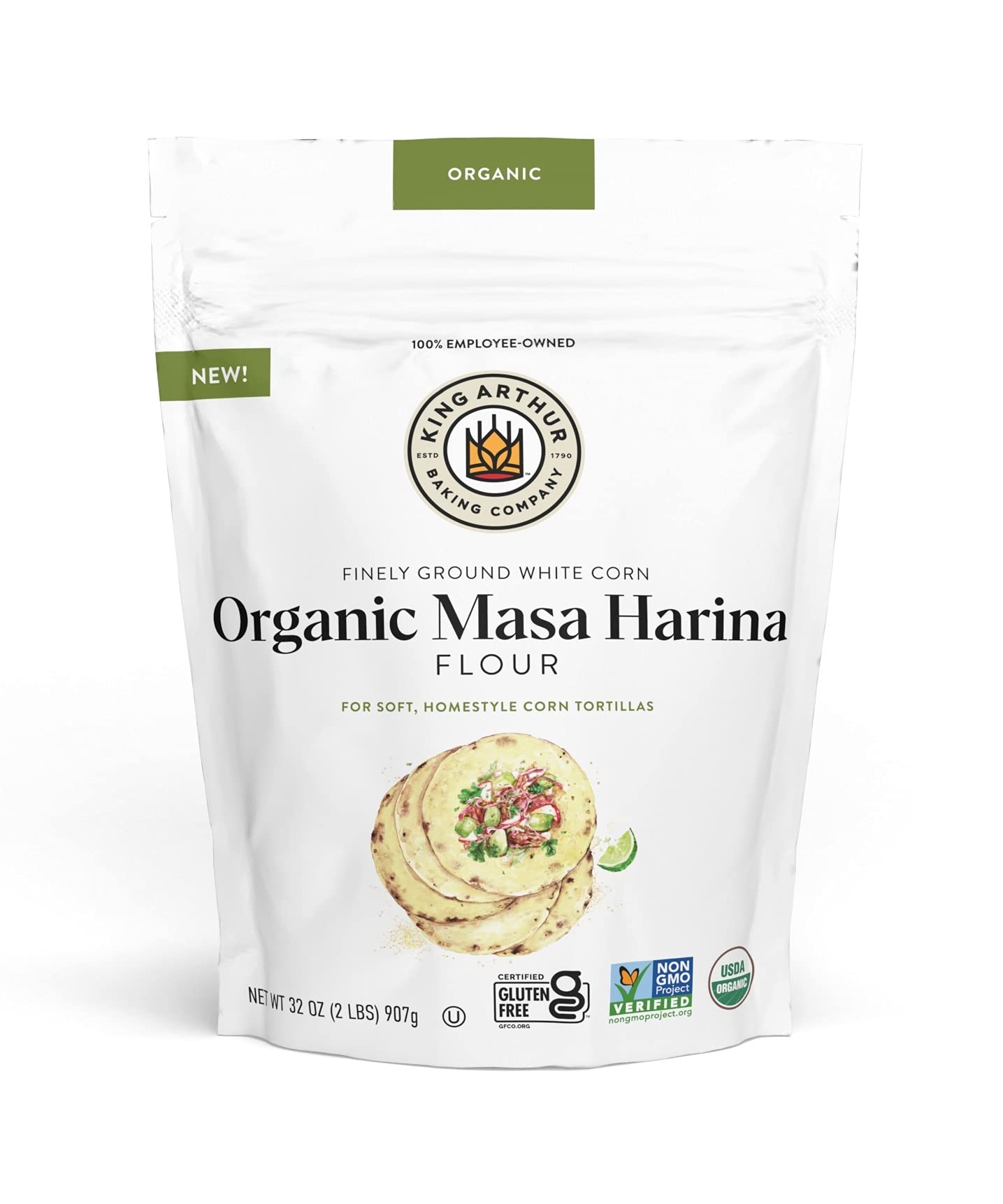 King Arthur Masa Harina, Certified Organic, No GMO Project Verified ...